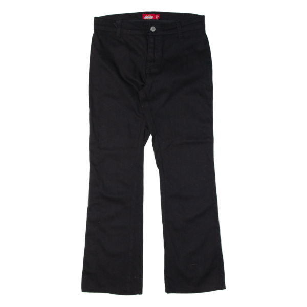 DICKIES Workwear Womens Trousers Black Slim Bootcut W28 L26 Hot on Sale