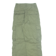 Cargo Girls Trousers Green Regular Straight W26 L30 Online now