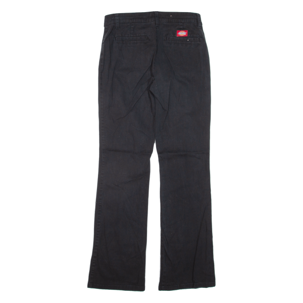 DICKIES Workwear Womens Trousers Black Regular Flared W26 L30 Discount