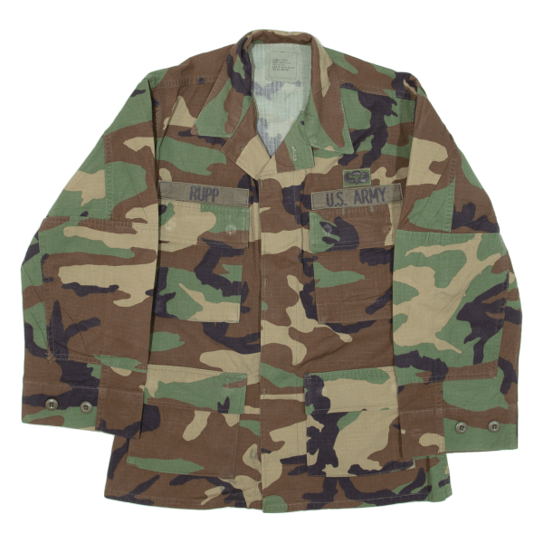 AMERICAN APPAREL US Army Mens Military Jacket Green USA Camouflage XS Online now