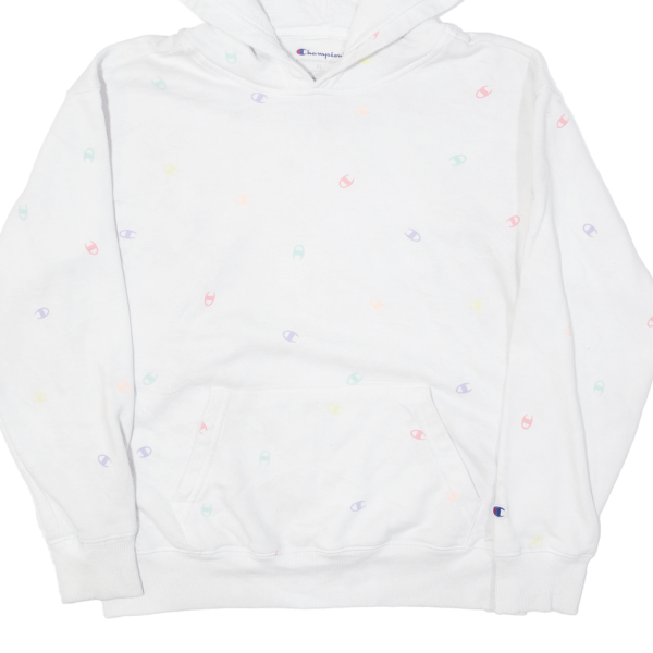 CHAMPION Boys White Hoodie XL For Sale