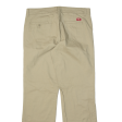 DICKIES Workwear Mens Trousers Beige Relaxed Straight W36 L32 Sale