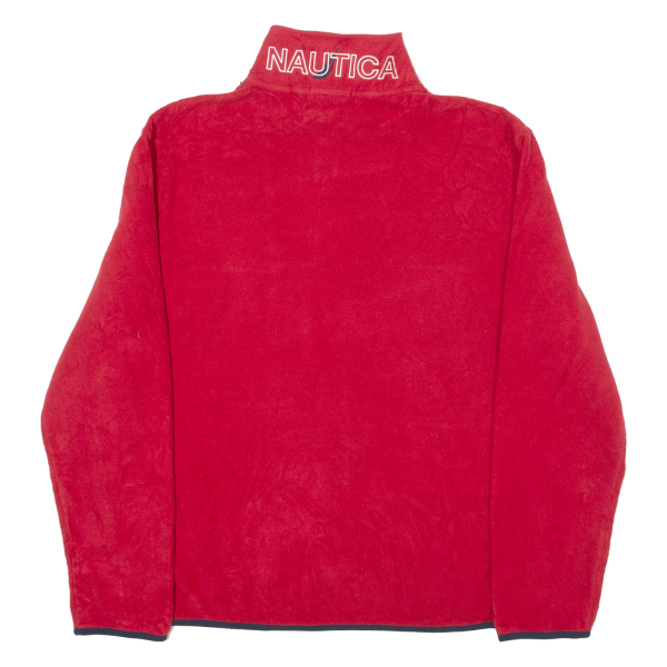 NAUTICA Mens Fleece Red 1 4 Zip L For Discount