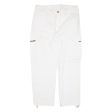 9N1M SENSE Cargo Womens Trousers White Regular Straight W34 L26 Online Sale