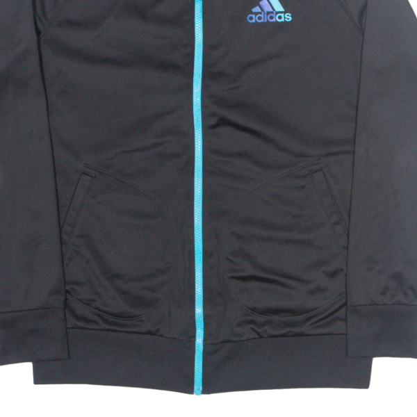 ADIDAS Boys Track Jacket Black L on Sale