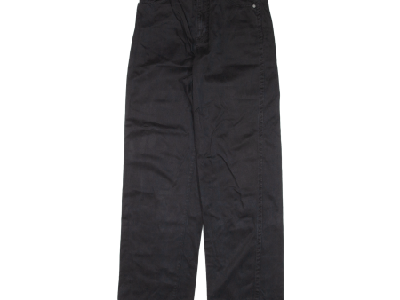 & OTHER STORIES Mens Trousers Black Loose Straight W28 L30 Online now