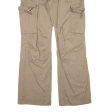 Cargo Womens Trousers Brown Loose Flared W32 L34 Discount