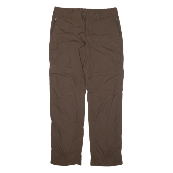 COLUMBIA Cargo Zip-off Womens Trousers Brown Regular Straight W33 L31 Sale