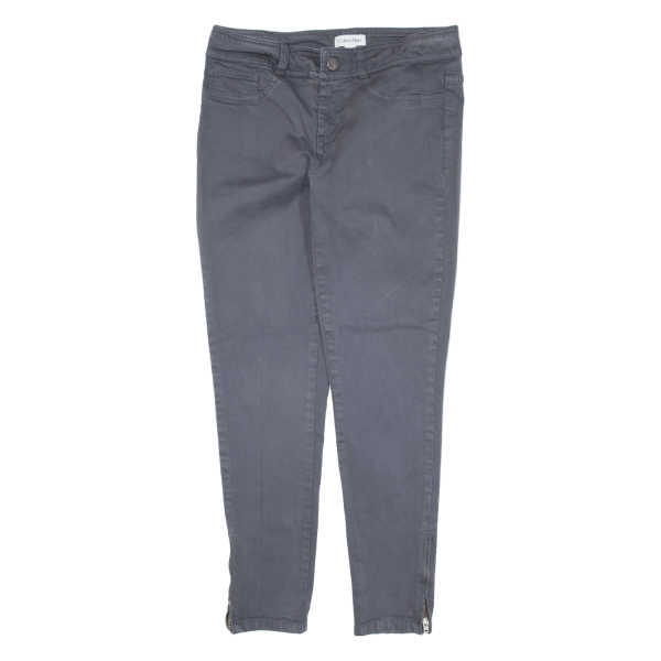 CALVIN KLEIN Womens Trousers Grey Slim Skinny W28 L25 Online Hot Sale