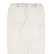 Cargo Womens Trousers Cream Loose Tapered W34 L26 on Sale