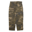 Cargo Camo Womens Trousers Green Regular Tapered W27 L22 For Cheap