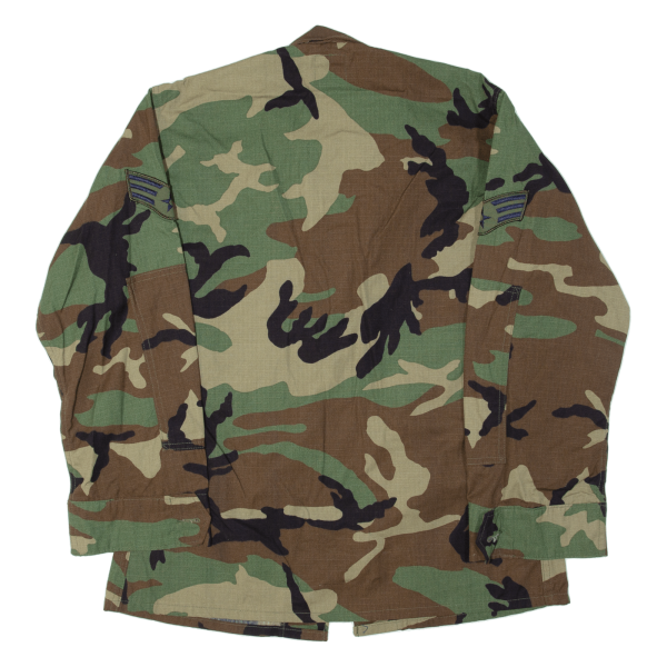 AMERICAN APPAREL INC US Air Force Woodland Short Mens Military Jacket Green Camouflage S Online Hot Sale