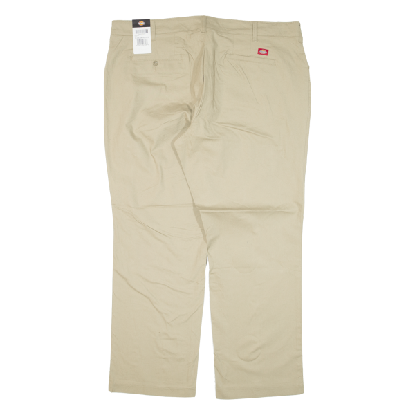 DICKIES Workwear Womens Trousers Beige Relaxed Straight W42 L30 Online Hot Sale