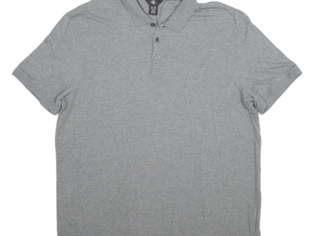 CALVIN KLEIN Mens Polo Shirt Grey XL Online now