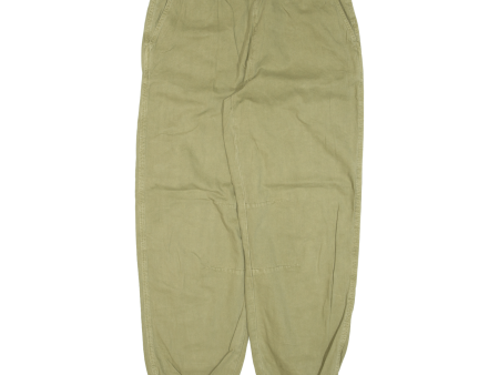 Womens Trousers Green Loose Tapered W30 L29 Supply