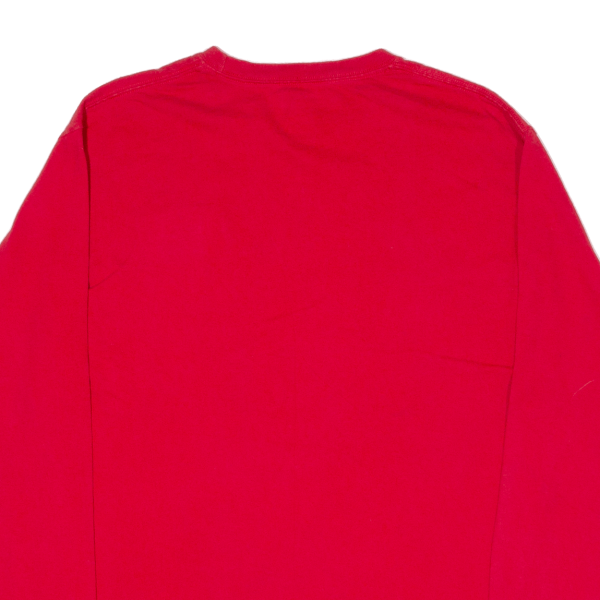 CHAMPION Workwear Mens T-Shirt Red Long Sleeve M Online Sale