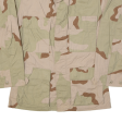 Army Mens Military Jacket Beige Camouflage XS For Sale