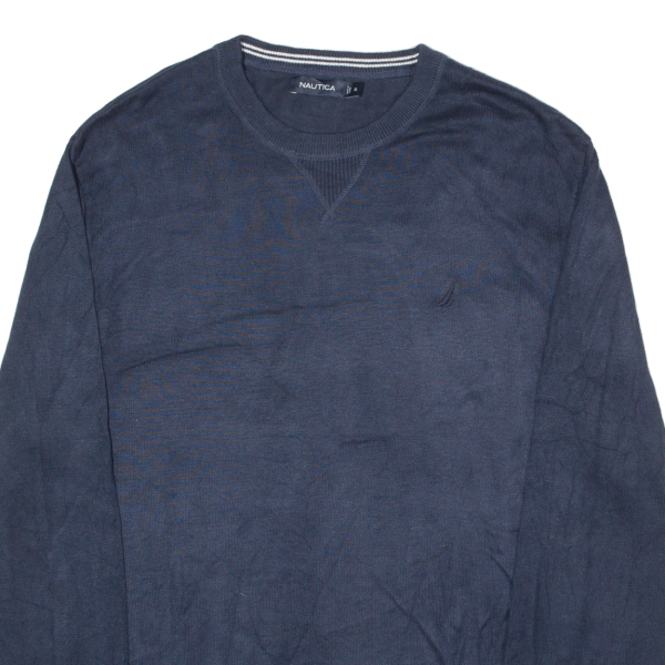 NAUTICA Mens Jumper Blue Tight Knit XL Online