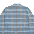 METZGER Mens Shirt Blue Check Long Sleeve L Supply