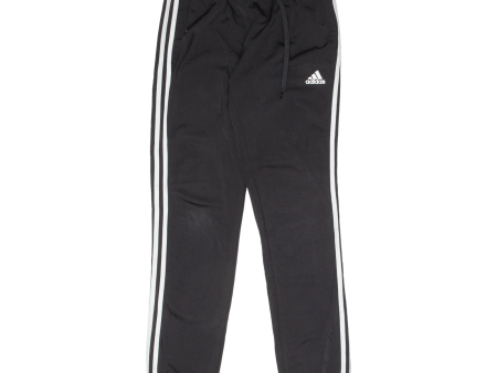 ADIDAS Mens Track Pants Black Tapered S W28 L31 For Cheap