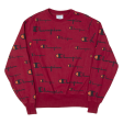 CHAMPION Reverse Weave Mens Sweatshirt Maroon S Hot on Sale