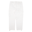 9N1M SENSE Cargo Womens Trousers White Regular Straight W34 L26 Online Sale