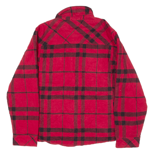 DICKIES Womens Lumberjack Jacket Red Flannel Plaid XL Fashion