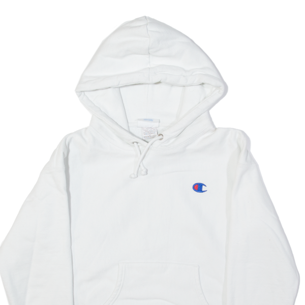 CHAMPION REVERSE WEAVE Womens White Hoodie S on Sale