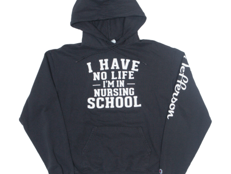 CHAMPION Nursing School Womens Black Hoodie USA M on Sale