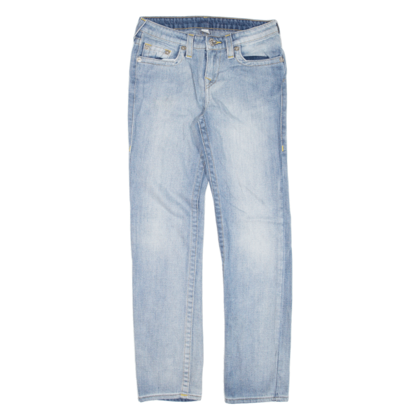 TRUE RELIGION Girls Jeans Blue Slim Straight W26 L26 Online now