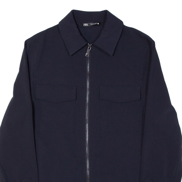 ZARA Womens Chore Jacket Blue S Online