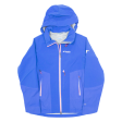 COLUMBIA Womens Rain Jacket Blue Nylon Hooded M For Discount