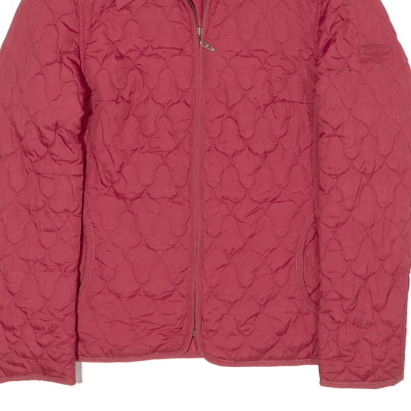 DKNY Womens Quilted Jacket Red S For Discount