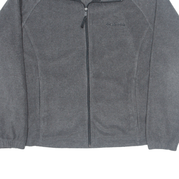 COLUMBIA Womens Fleece Jacket Grey L Cheap