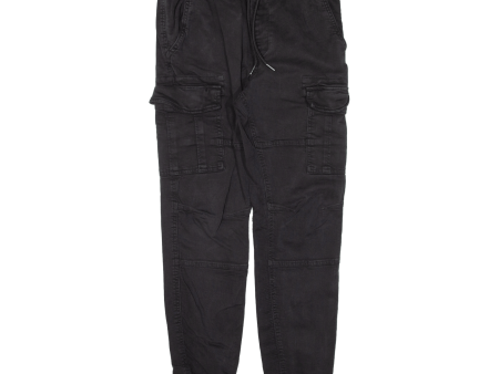 CLOCKHOUSE Cargo Womens Trousers Black Slim Tapered W28 L28 Fashion