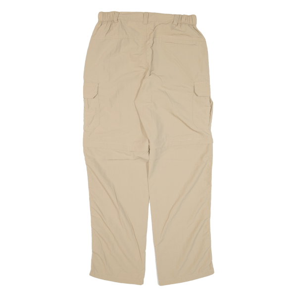 Cargo Zip-off Womens Trousers Beige Regular Straight W28 L28 Online Hot Sale