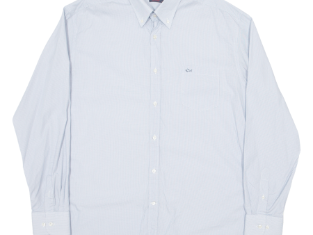 PAUL & SHARK Yachting Mens Shirt Cream Spotted Long Sleeve XL Online Sale