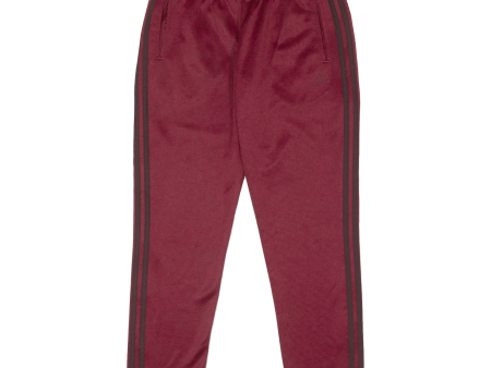 ADIDAS Button Up Legs Womens Track Pants Red Tapered S W26 L26 Discount