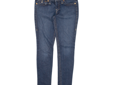 TRUE RELIGION Womens Jeans Blue Slim Skinny W30 L30 For Cheap