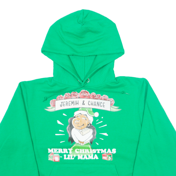 CHAMPION Jeremih & Chance Merry Christmas Womens Green Hoodie S Sale