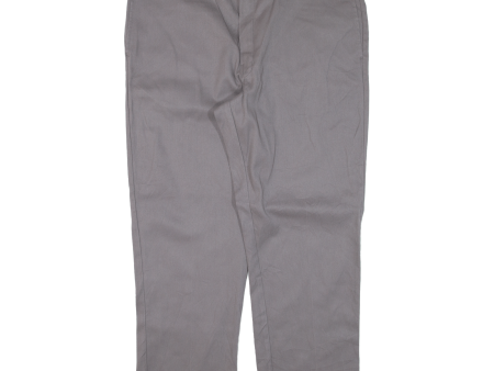 DICKIES 874 Workwear Mens Trousers Grey Regular Straight W41 L29 Cheap