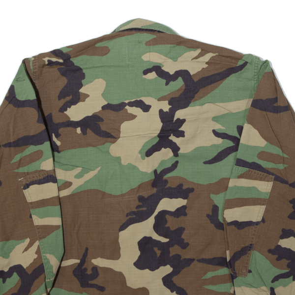 Army Mens Military Jacket Green Camouflage S For Sale