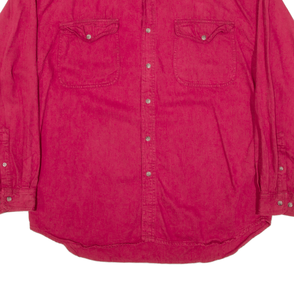 ATHENTIC GFC Mens Plain Shirt Red Long Sleeve XL For Cheap