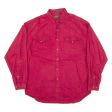 ATHENTIC GFC Mens Plain Shirt Red Long Sleeve XL For Cheap