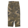 Cargo Camo Womens Trousers Green Regular Tapered W27 L22 For Cheap