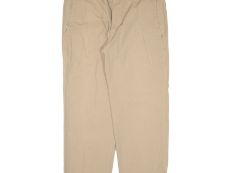 DOCKERS Mens Trousers Beige Relaxed Straight W37 L29 Cheap