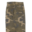 Cargo Camo Womens Trousers Green Regular Tapered W27 L22 For Cheap