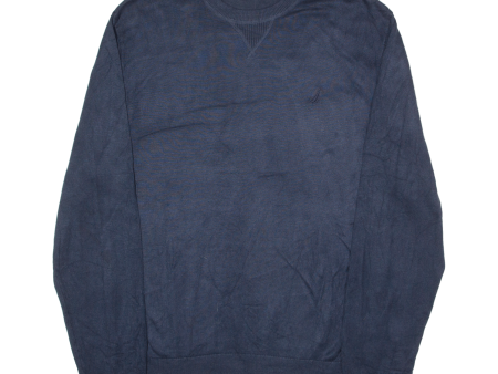 NAUTICA Mens Jumper Blue Tight Knit XL Online