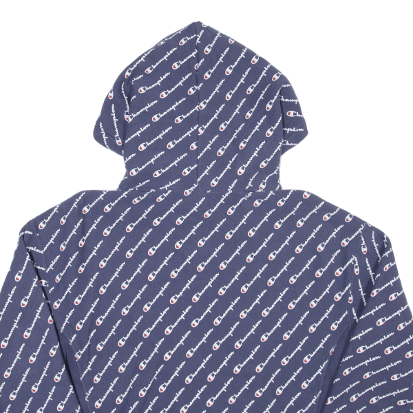 CHAMPION REVERSE WEAVE Mens Blue Hoodie M For Discount