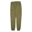 Cargo Womens Trousers Green Slim Tapered W26 L28 Cheap